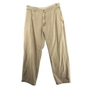 Columbia Sportswear Canvas Pants Mens 34 Beige Hiking Workwear Outdoors Pockets